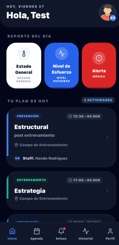 App Móvil MedSoccer Pro